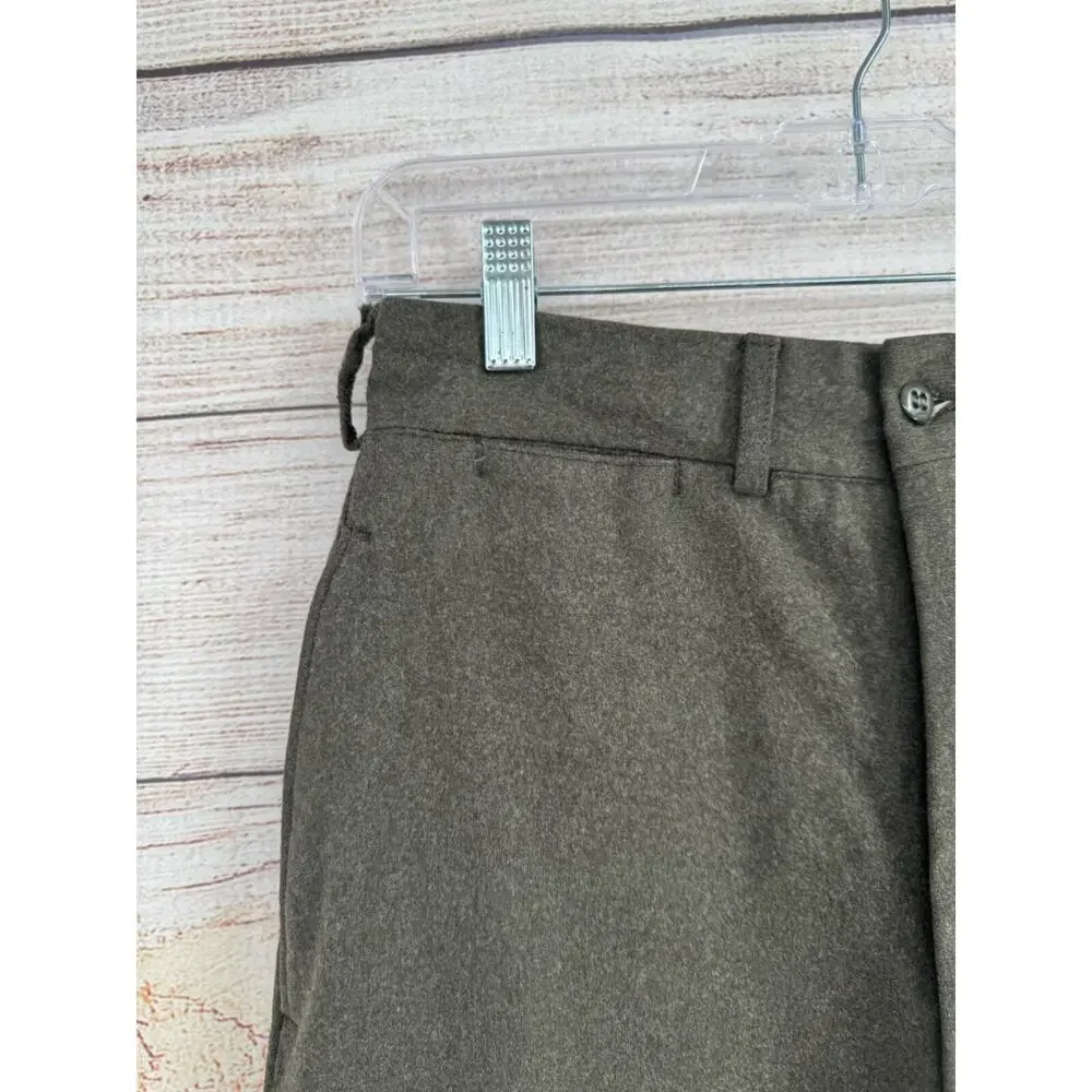 Vintage 50's 1957 US Army Wool‎ Trousers Men's 27x30 Kersey Green